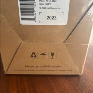 Nextmug Ivory Ceramic Mug - new in box, unopened